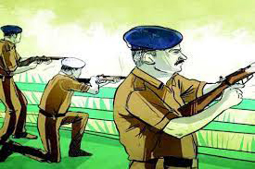 Encounter Between Police and Miscreants : पुलिस व बदमाशों के बीच हुई मुठभेड़, एक बदमाश घायल