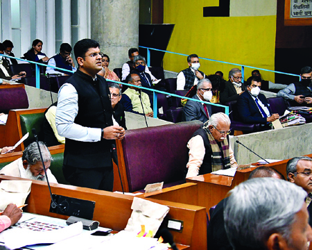 Third Day of Haryana Vidhasabha Budget session Update पूरे हरियाणा की सीमा पर लगेंगे पिलर : डिप्टी सीएम