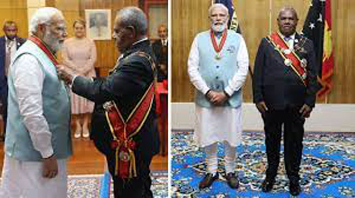 PM Visit Papua New Guinea and Fiji : पापुआ न्यू गिनी, फिजी ने प्रधानमंत्री मोदी को अपने सर्वोच्च सम्मान से नवाजा