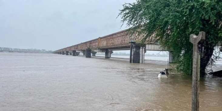 Gujarat Flood : नर्मदा नदी का जलस्तर खतरे के निशान से ऊपर