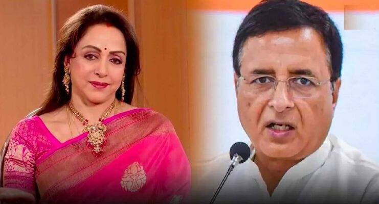 MP Hema Malini Controversy : रणदीप सुरजेवाला आए घेरे में, हेमा मालिनी पर की थी अभद्र टिप्पणी