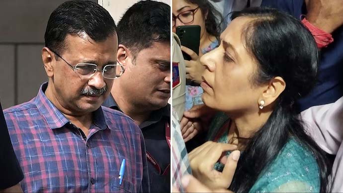 Sunita Kejriwal Meet Arvind Kejriwal : सुनीता केजरीवाल ने पति अरविंद केजरीवाल से जेल में की मुलाकात