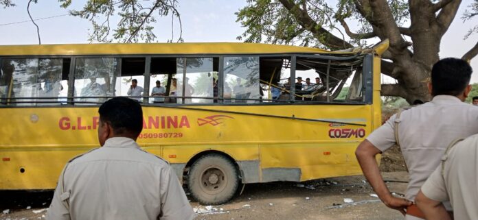 Mahendragarh School Bus Accident Update