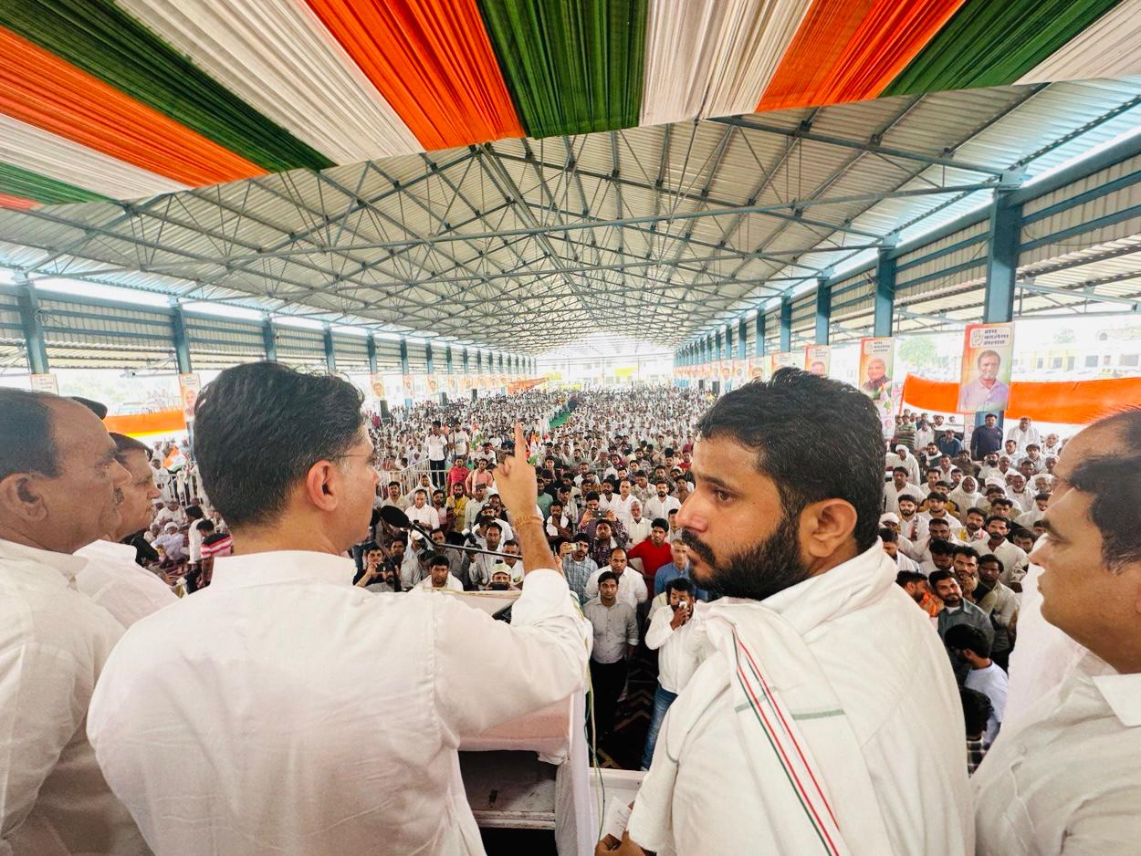 Sachin Pilot Appeals To Vote For Budhiraja : दिव्यांशु हरियाणा में सबसे युवा उम्मीदवार, मैं विश्वास दिलाता हूं दिल्ली जाकर आपकी सेवा करेगा : सचिन पायलट