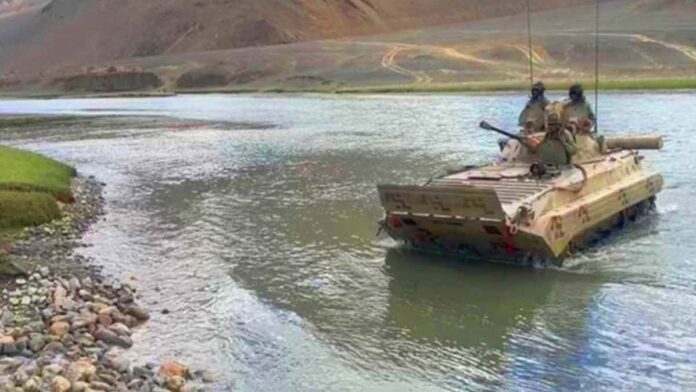 Ladakh Military Exercise Tank Accident