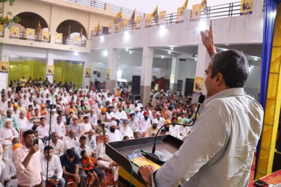 Anurag Dhanda in Karnal Jan Samvad Sabha : दिल्ली और पंजाब की तरह हरियाणा के लोग भी केजरीवाल का साथ देंगे : अनुराग ढांडा