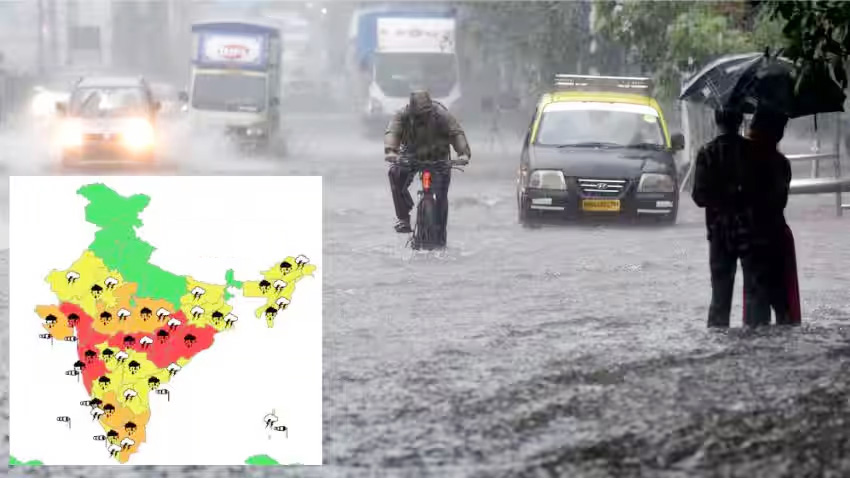 India Weather : हरियाणा-हिमाचल सहित देश के कई राज्यों में 7 दिन तक भारी बारिश की चेतावनी