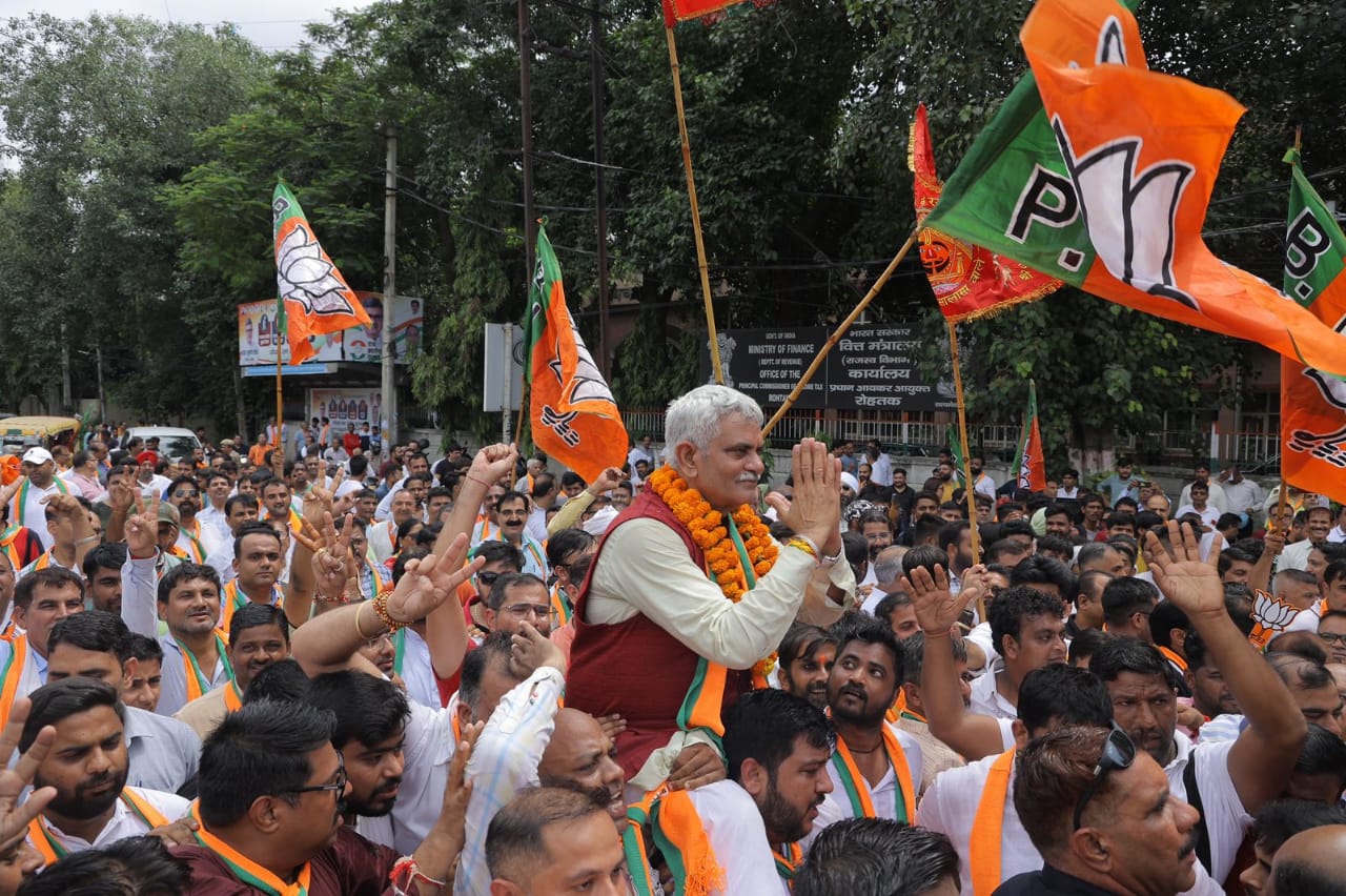 BJP Candidate Manish Grover : ग्रोवर ने कहा, यह मेरा चुनाव नहीं, हर रोहतकवासी का चुनाव