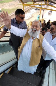 Transport Minister Anil Vij